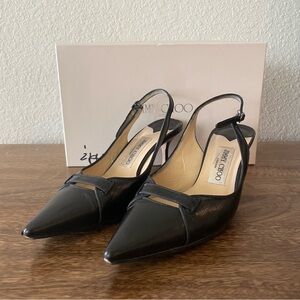 Jimmy Choo Leather Slingback Pumps